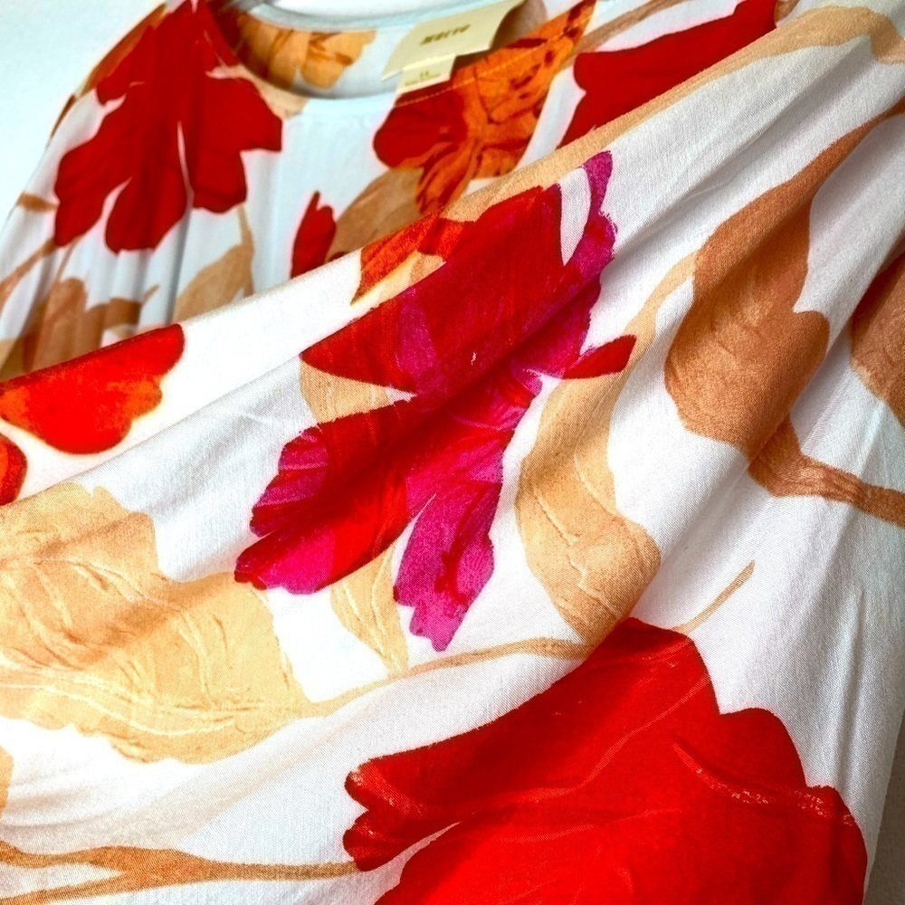 🌺ANTHROPOLOGIE🌸 MAEVE GEMMA FLORAL SUMMER DRESS SIZE XS - Picture 8 of 9